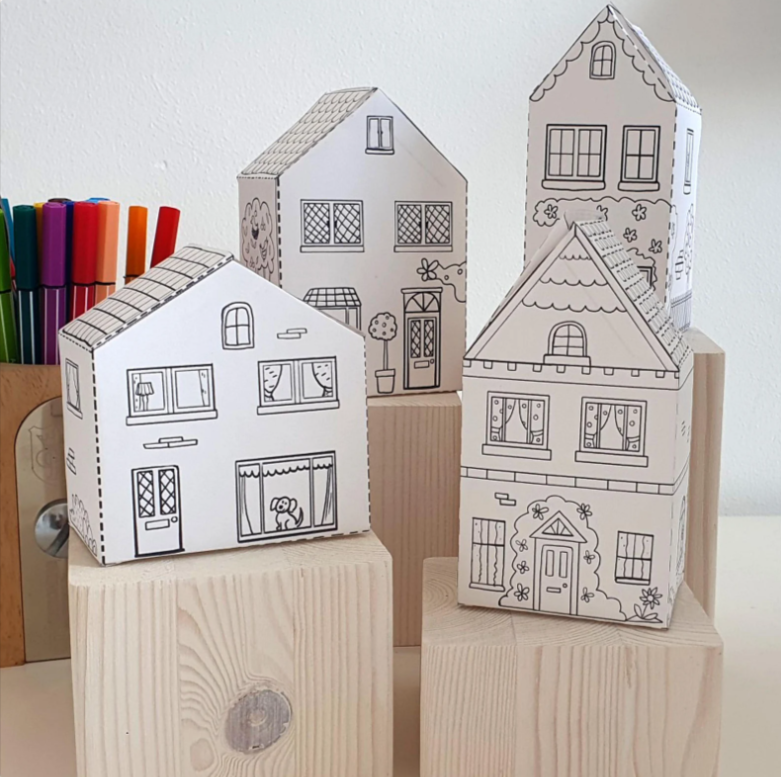 House Paper  Craft - ThePrintableCraft