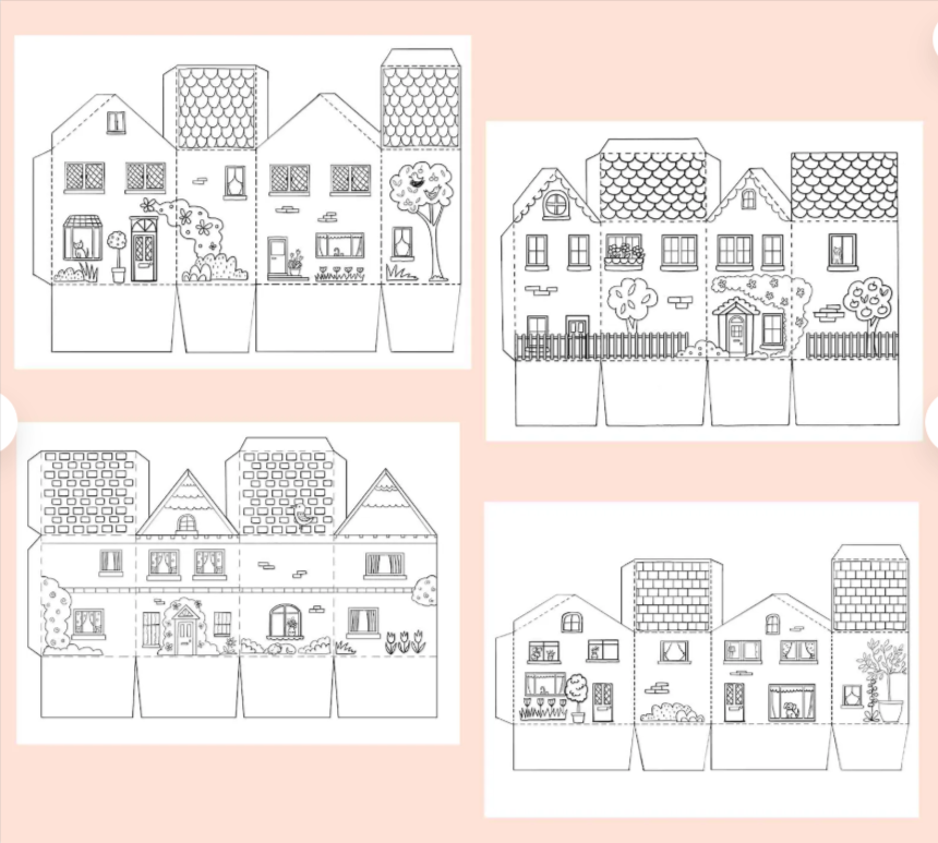 House Paper  Craft - ThePrintableCraft